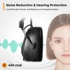 PROTEAR AM/FM Radio Headphones 25dB NRR,Noise Reduction Safety Earmuffs,Digital Display Headset,Powered by AA Battery,Hearing Protection for Walkman Mowing Lawn Work(Black)