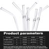 ZYTC Reusable Drinking Straws,Long Clear Plastic Straws for 20 OZ & 30 OZ Yeti,Ozark Trail Tumblers,Set of 8 with Cleaning Brushes (Plastic Drinking straws-8pcs+2)
