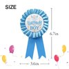 Birthday Boy Tinplate Badge Pin,Child's Birthday Gift,Baby Boy Award Ribbon,Rosette Button Pins Party Decorations Supplies,Light Blue 1pcs