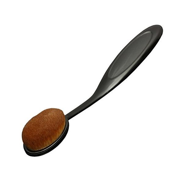 Oval Makeup brush for makeup application and skincare moisturizers by Pree Cosmetics