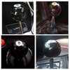 RYANSTAR Shift Knob Black 8 Ball Billiard Acrylic Gear Shift Lever Shift Knob Black Shaped Round Manual with 3 Adapters Universal Fit Compatible with Manual Car M 81.25, M 101.25, M 101.5, M 121.25