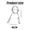 Barbell Clamps, 2 Inch Stainless Steel Barbell Weight Clips Fitness Bar Collars Weight Lifting Dumbbell Weight Bar Clamps for Gym Equipment Strength Training Accessories