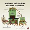Redbarn Straight 5" Bully Sticks - Long Lasting Dog Chew, All Natural & Odorless Bully Bones (1 Pound)