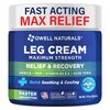 OWELL NATURALS Relief Legs Cream - Fast Acting Maximum Strength Natural with Aloe Vera Vitamin E, Soothing Formula