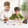 Jixin Xyzhi Erector Sets Stem Assembly Metal 3-D Puzzle Off-Road Model Car Building Kit Construction Set Toys Parent-Child Interaction Construction Sets Gifts for Kids 8-16 Blue…