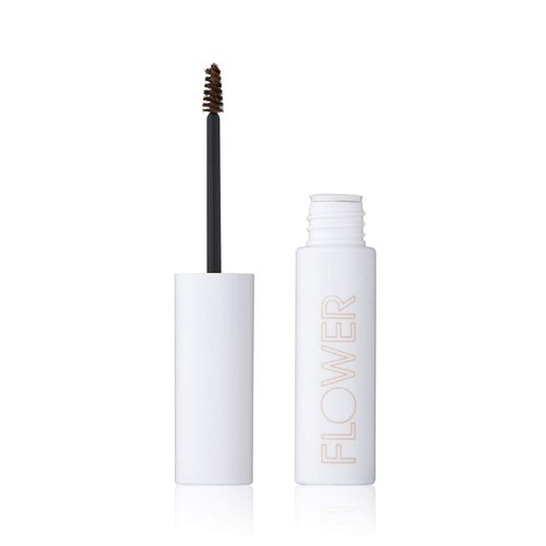 Eyebrow Gel By FLOWER Beauty | FIBER FIX BROW GEL | Tinted Brow Mascara & Fixative for Eyebrows | Vegan & Cruelty-Free | (Brunette)