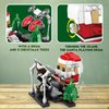 KAZI Santa Claus Building Toys for Kids,A Santa Claus Playing Drum,Indoor Christmas Decorations for Tabletop & Home,Christmas Party Favors, for Boys Girls Ages 8+