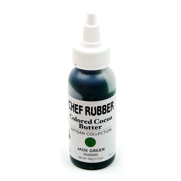 Chef Rubber Cocoa Butter, Artisan Collection - Jade Green, 1.7 Ounce