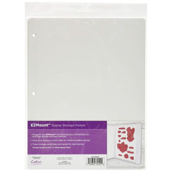 Crafter's Companion Sunday Int Stamp N' Stor Storage Panels 5/Pkg-8-1/2-Inch by 11-Inch