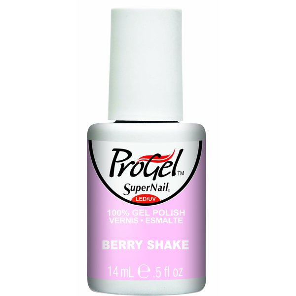 Supernail Gel Polish for Nails, Berry Shake Creme, 0.5 Fluid Ounce