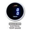 RACETECH Electrical Dual Temperature Gauge – Water & Oil/Coolant Temp – Digital Blue LED 52mm 2-1/16" Fahrenheit Display – Includes Two 1/8 NPT Thread for Car Use