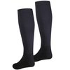 NuVein Compression Socks, 15-20 mmHg Support for Men, Padded Cushion Foot, Knee High, Closed Toe, Black, Small