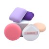 RUBIXIAN Makeup Sponge, 1 Pc Ultra-Soft Air Cushion Powder Puff, PU Beauty Blender and Applicator, Pocket Puff for Blending, Makeup Puff for Foundation, Cream and Concealer (Circular, Light Purple)