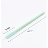 BIHRTC Pack of 100 One-Off Disposable Silicone Eyelash Mascara Brushes Wands Applicator Eyebrow Brush Makeup Tool Kit Set (Tower Shape - Light Green)