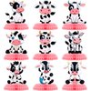 9 Pcs Cow Print Honeycomb Centerpieces Cow Theme Party Honeycomb Table Topper Pink Cow Party Decorations Farm Animal Cow Birthday Party Supplies Cow Print Party Supplies for Girl Cowboy Party Favors