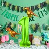 LEBERY Dinosaur Number 1 Ballloon, 40 Inch Green Number 1 Balloon, Mini Dino Foil Balloons Baby Dinosaur Balloons for Kid Dino Theme Jungle Birthday Baby Shower Party Decorations