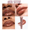 Pakivs Lip Jam Hydrating Lip Gloss| 4 Color Glossy Jelly Liquid Lipstick Nourishing Long Lasting Lip Oil |Plumping & Moisturizing| High Shine Finish| With Shea Butter