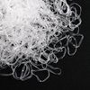 2500PCS Clear Elastic Hair Ties, Mini Hair Rubber Bands, Soft Hair Elastics for Women Girls, 30MM in Length & 2MM in Width