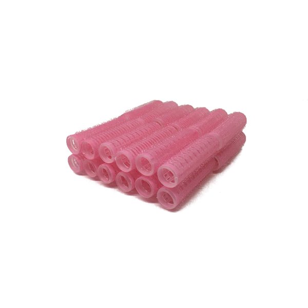 Pack of 24 Mini Small Hair Rollers Self Grip Vented Pro Salon Hairdressing Curlers (Pink)