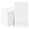 BESTVIP 100 Pack Disposable Paper Napkins, 3-Ply White Dinner Napkins, Soft Bathroom Napkins for Guests, Absorbent Party Napkins Wedding Napkins for Dinners, Kitchen or Events