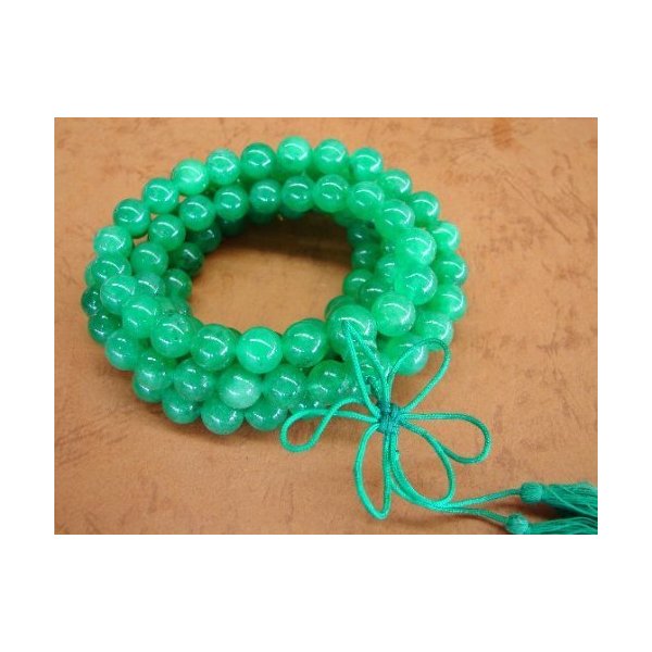 Jade Mala Bead Necklace
