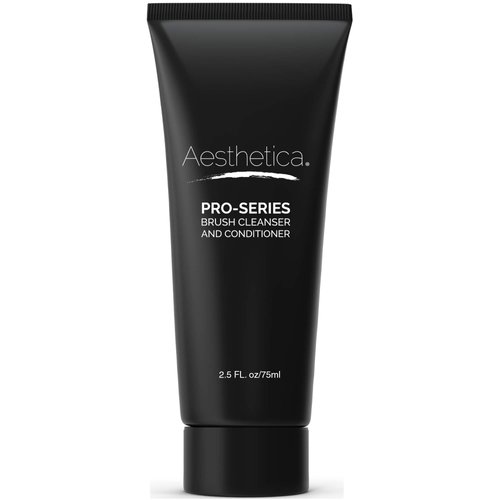 Aesthetica Makeup Brush Cleaner – Cruelty Free Make Up Brush Shampoo for any Brush, Sponge or Applicator - Made in USA - 2.5 fl oz