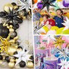 Shindel Gold Star Balloons, 96PCS Spike Starburst Balloons 12 Point Foil Explosion Balloons for Birthday Graduation Wedding Baby Shower Bachelorette Party Decorations