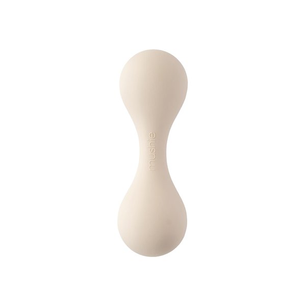mushie Silicone Baby Shaker Rattle Toy | Ages 3+ Months (Shifting Sand)