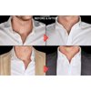 Collar Stay Stickers for Men & Women - Double Sided Tape For Fashion - Shirt, Tie & Belt Anchor - Shirt Button Repair - With Magnetic Luxury Bamboo Storage Box (66 Pack)