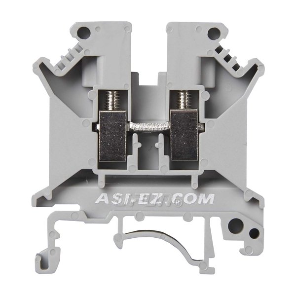 ASI ASIUK5N Din Rail Mounted Terminal Block, Screw Clamp (Pack of 50)