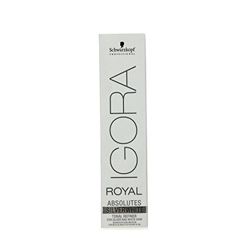 SCHWARZKOPF IGORA ROYAL ABSOLUTES SILVER WHITE PERMANENT HAIR DYE 60ml - SLATE GREY by Schwarzkopf