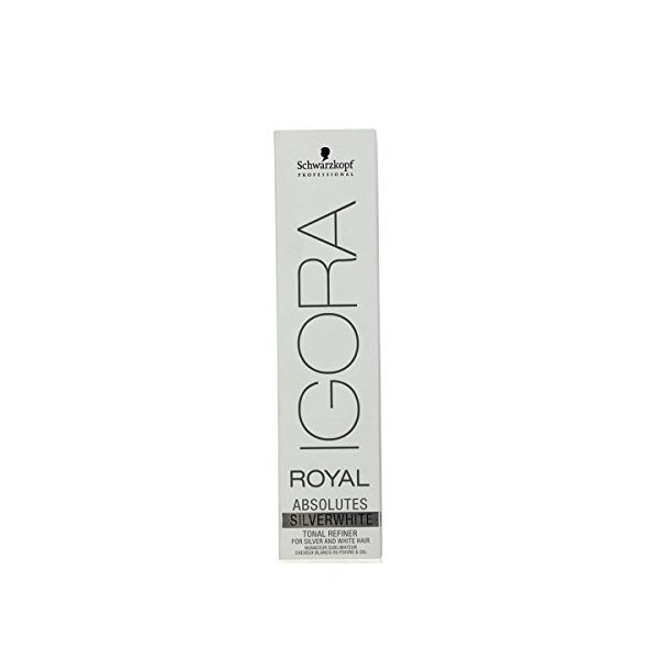 SCHWARZKOPF IGORA ROYAL ABSOLUTES SILVER WHITE PERMANENT HAIR DYE 60ml - SLATE GREY by Schwarzkopf