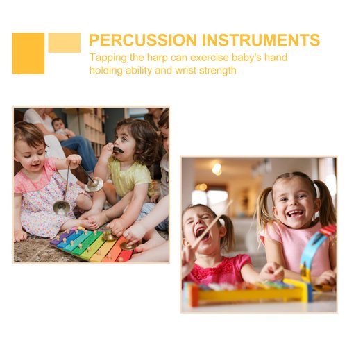 Toyvian Small Musical Instruments Xylophone Toy mini percussion instrument small xylophone toy instrument award Owl Pattern: 5pcs Childrens Toy