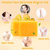 Turmeric Soap Bar Turmeric Clay Mask Turmeric Eye Cream Set of 3, Turmeric Facial Mask for Face with Kaolin Clay, Control Oil & Deep Cleansing, Natural Turmeric Soap for Acne, Blackheads & Smooth Skin