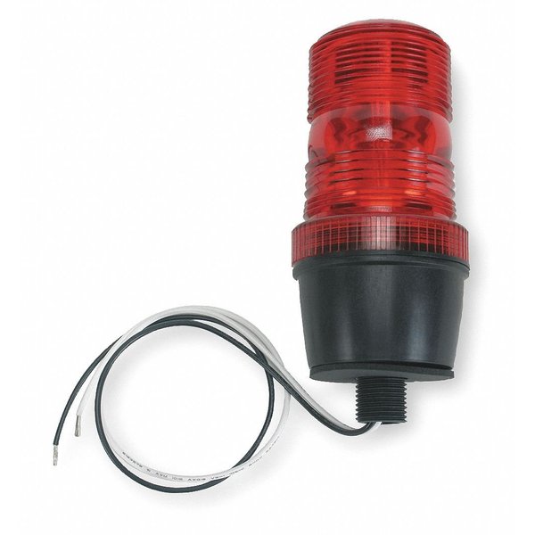 Warning Light, Strobe Tube, Red, 120VAC