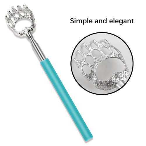 Back Scratcher, UNOOE Bear Claw Back Scratcher for Men Women [Extend to 23 inches] Extendable Retractable Back Scratcher Metal Telescopic for Itch Relief Using in Travel Home Office (4 PCS)