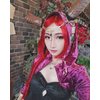 Natanlie Identity Ⅴ Fiona Gilman Cosplay Wigs for Women Long Hot Red Braids Synthetic Costume Wig Heat Resistant Braiding Hair Fashion Red Wig for Girls Halloween Daily Party Use