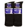 Physicians Approved Diabetic Socks Crew Unisex 3, 6 or 12-Pack (9-11, 6 Pairs Black)