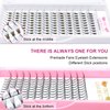 Premade Fans Eyelash Extensions 5D-C-0.07-16 Premade Volume Lash Extensions Pointed Base Fans 0.07 Premade Volume Fans C D Curl(5D-C-0.07,16 mm)
