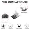 Kissxiaoya Cluster Eyelash Extensions, 120PCS Lash Clusters DIY Eyelash Extension, 9/10/11/12/13/14/15 mm Natural False Eyelashes Cluster Soft Individual Lashes Clusters (9-15 mm)