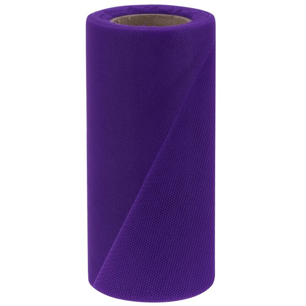 Falk Fabrics LLC Falk Tulle 6" X25yd Spool-Purple, 6-Inch by 25-Yard, Multicolor