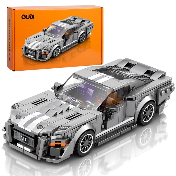 ESOLOM Speed Champion Race Car Building Set for Boys Age 8-13，Technic Car Building Kit for Adults，MOC Sports Car Set Racing Vehicle Toy for Kids，STEM Building Toy Gifts for Children