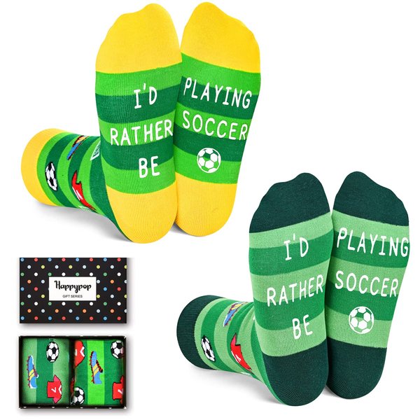 HAPPYPOP Soccer Gifts For Boys Girl Soccer Gifts Soccer Gifts For Kids Gifts For Boys, Boys Socks Kids Soccer Socks Boys Soccer Socks 7-10 Years Old