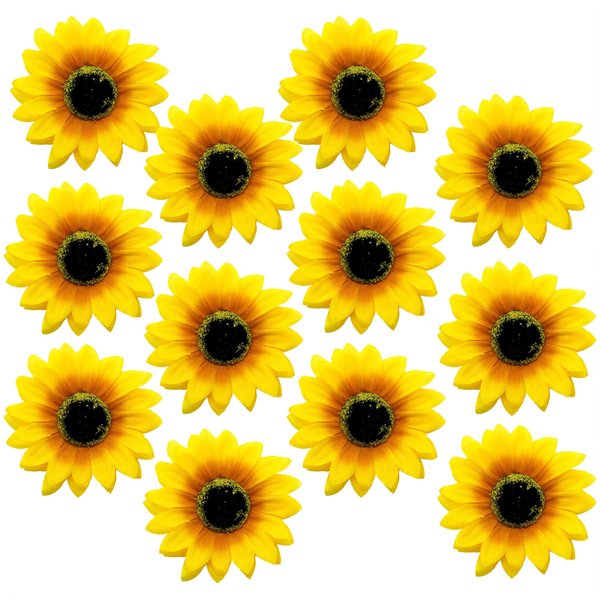 AUEAR, 12 Pack Sunflower Alligator Clips Duckbill Hair Clip Flower Hair Clip Barrettes Styling Accessories for Women Girls Beach Summer Party