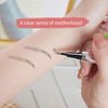 BLUE LOVE Two-Prong Eyebrow Pen, Upgrade 2 Tipped Eye Brow Pencils for Women, Eye Makeup with Microblading Brow Pen, Natural Fine Stroke Eyebrown Pencil Waterproof Lasting All-Day (Silky Grey)