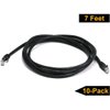 iMBAPrice 3' Cat5e Network Ethernet Patch Cable, 10 Pack, Black (IMBA-CAT5-03BK-10PK)