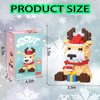 HGCYCF Christmas Building Blocks Reindeer Compatible for Lego Christmas Micro Blocks Stacking New Toys Holiday Present Box New Year Birthday Gifts for Kids 6-12 Years Old (Deer)