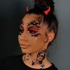 blacknight Face Jewels rave face gems stick on face tattoo bindi sticker eye makeup Body Jewelry women decal Rhinestone Temporary tattoo adhesive stickers for face halloween