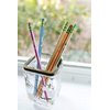 Ticonderoga X13910 Striped Wood-Cased Pencils, 2 HB Soft, Pre-Sharpened, 10 Count, Assorted Colors
