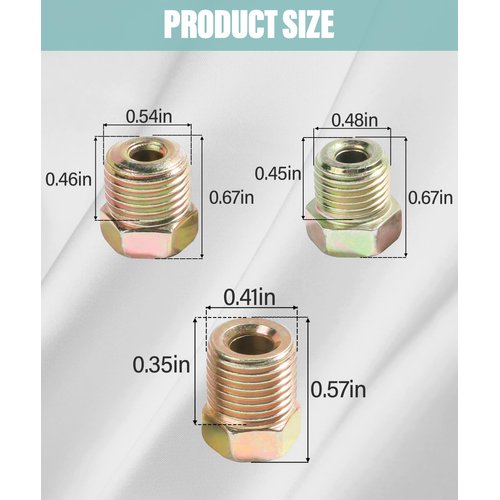 YAKEFLY 25 Ft Flexible Tube Line Roll,1/4" Brake Line Tubing Kit,Copper Coated Alloy Brake Line Tubing Coil with 16 Inverted Flare Fittings,Fuel Line Coil(Silver)